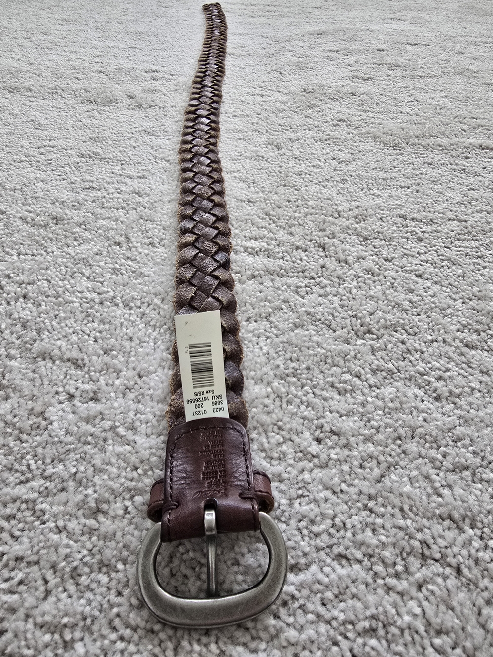 Womens Leather Braided Belt - Picture 3 of 4